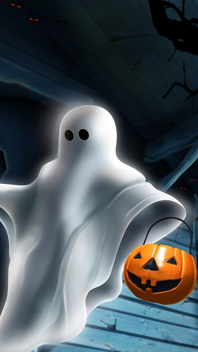 Halloween ghost iPhone 5s Wallpaper Download | iPhone Wallpapers, iPad